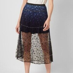 New French Connection Amadika Lace Skirt Size 10